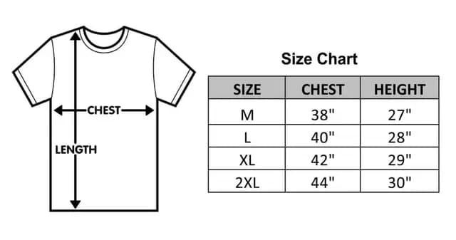 UNIPOLO MEROON sizeChartImage