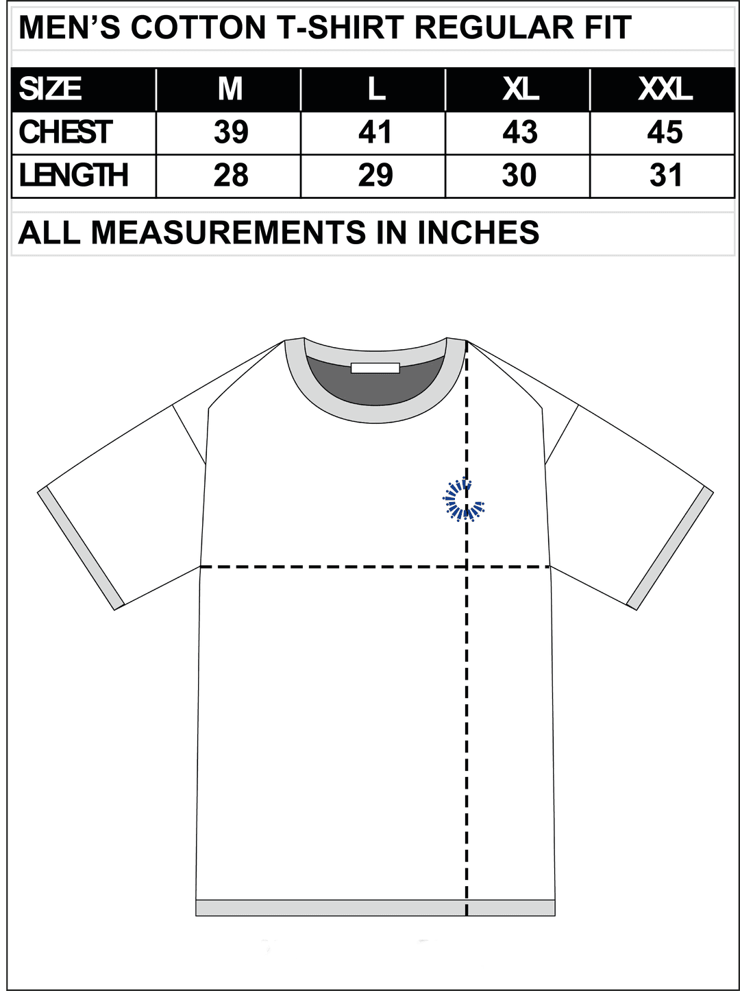 CAMOUFLAGE TEE MEN sizeChartImage